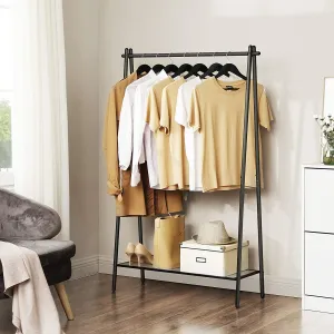 SONGMICS Šatní vešiak Loft 153 cm čierny