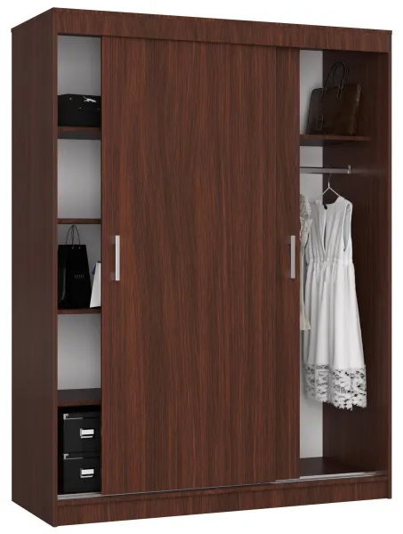 Ak furniture Šatní skříň CLP Mono 150 cm wenge