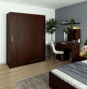 Ak furniture Šatní skříň CLP Mono 150 cm wenge