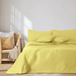 Prehoz na posteľ AmeliaHome Meadore IV medový, veľkosť 240x260
