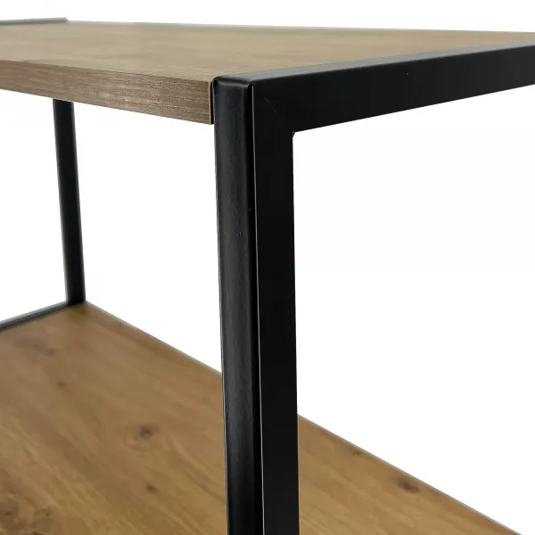 Ak furniture Regál LOFT 80 cm černý/dub artisan
