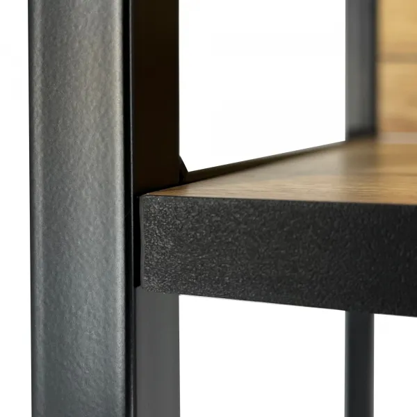 Ak furniture Regál LOFT 80 cm černý/dub artisan