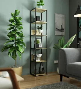 Ak furniture Regál LOFT 40 cm černý/dub artisan