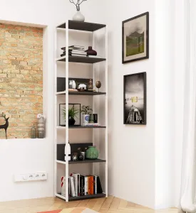 Ak furniture Regál LOFT 50 cm biely/šedý