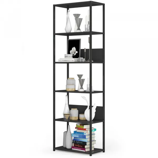 Ak furniture Regál PRAMONI 60x192 cm černý