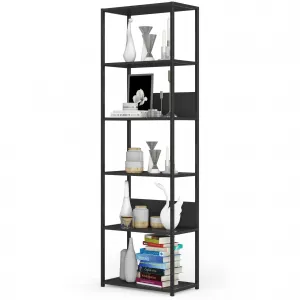 Ak furniture Regál PRAMONI 60x192 cm černý