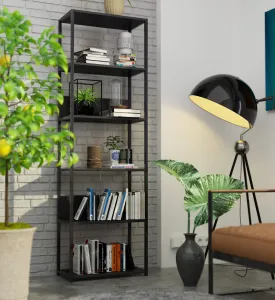 Ak furniture Regál PRAMONI 60x192 cm černý