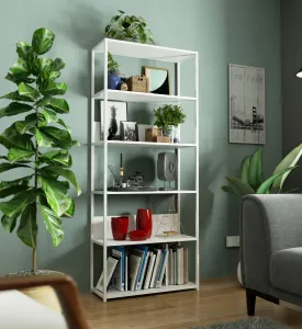 Ak furniture Regál LOFT 80 cm bílý
