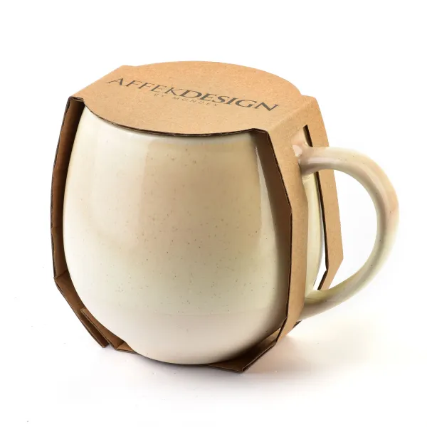 Affekdesign Porcelánový hrnček LOTTA BARREL 580 ml béžový