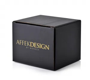 Affekdesign Porcelánový hrnček NEO GEO 410 ml modrý