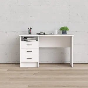 Tvilum Písací stôl so šuplíkmi FELIX biely