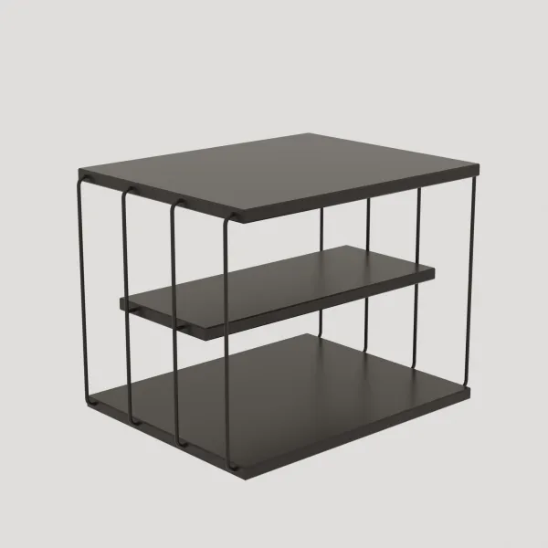 Kalune Design Odkladací stolík Lifon antracitový