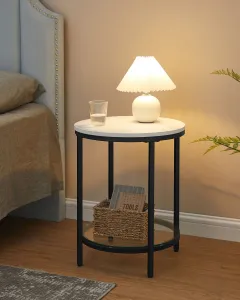 SONGMICS Odkladový stolík Vasagle Chipa čierno-biely