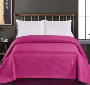 Obojstranný prehoz z mikrovlákna DecoKing Barbra ružový, veľkosť 200x220