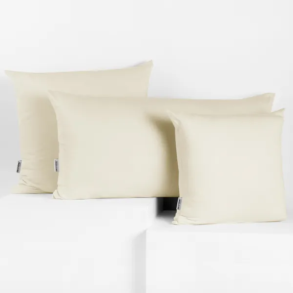 Obliečky na vankúše DecoKing Amber ecru, veľkosť 40x120*2