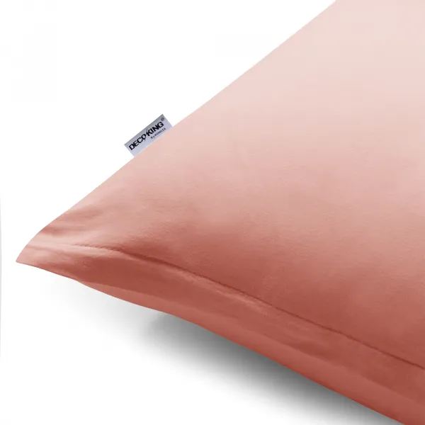 DecoKing Obliečky na vankúše Amber broskyňové, veľkosť 40x120*2