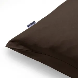 Obliečky na vankúše DecoKing Amber I tmavohnedé, veľkosť 40x200*2
