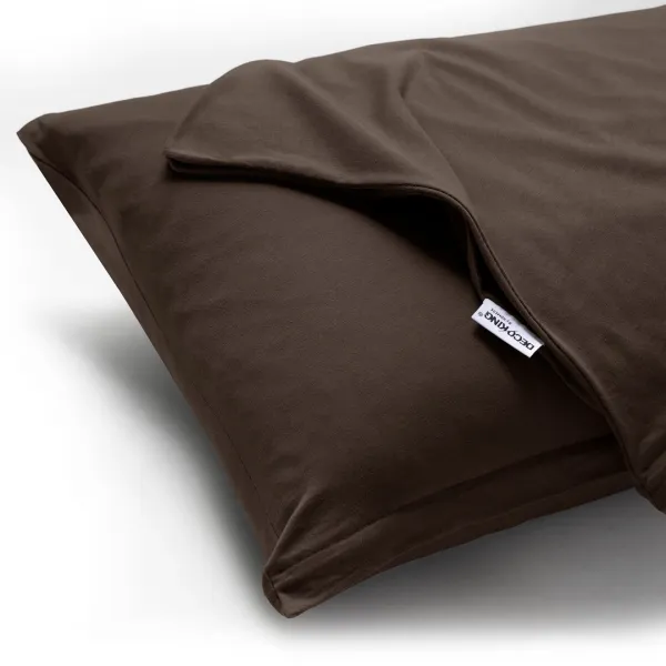 Obliečky na vankúše DecoKing Amber I tmavohnedé, veľkosť 40x200*2