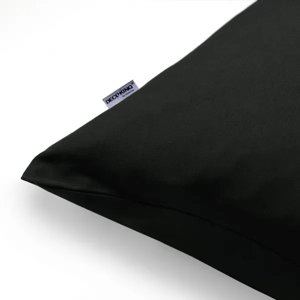 Obliečky na vankúše DecoKing Amber čierne, veľkosť 40x145*2