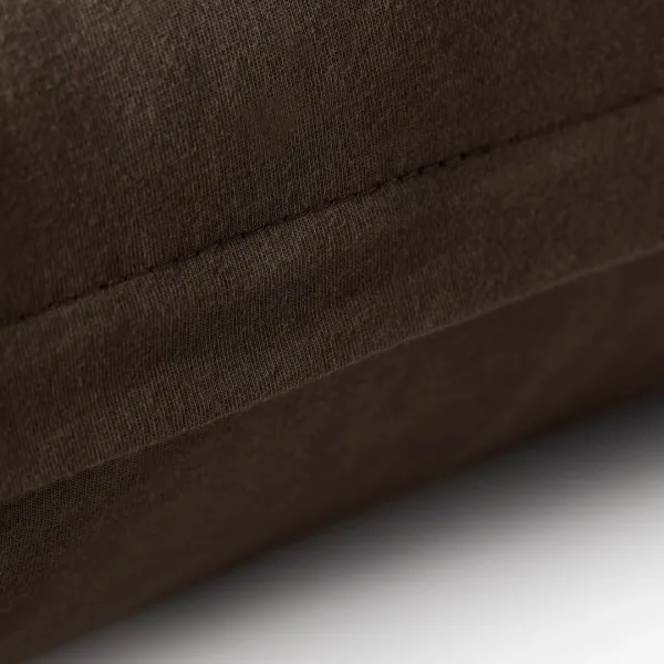 Obliečky na vankúše DecoKing Amber I tmavohnedé, veľkosť 40x200*2