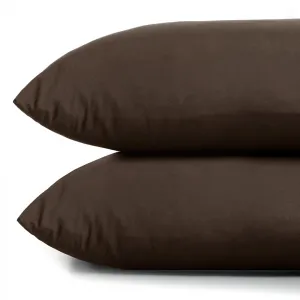 Obliečky na vankúše DecoKing Amber I tmavohnedé, veľkosť 40x200*2