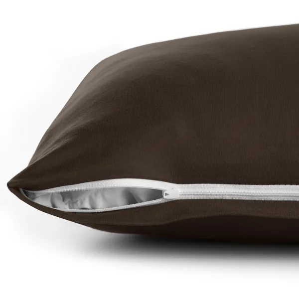 Obliečky na vankúše DecoKing Amber I tmavohnedé, veľkosť 40x200*2