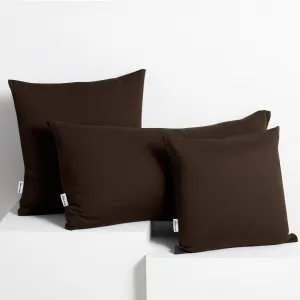 Obliečky na vankúše DecoKing Amber I tmavohnedé, veľkosť 40x200*2