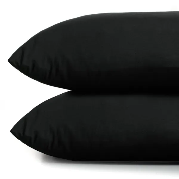 Obliečky na vankúše DecoKing Amber čierne, veľkosť 40x145*2