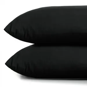Obliečky na vankúše DecoKing Amber čierne, veľkosť 40x145*2