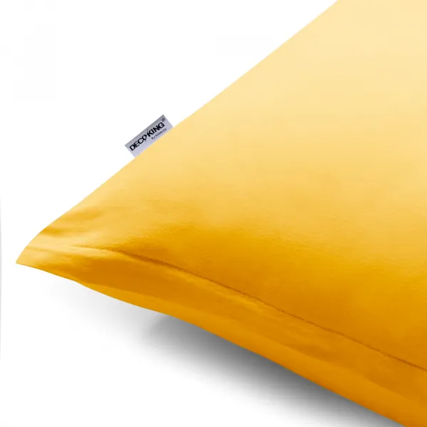 Obliečky na vankúše DecoKing Amber oranžové, veľkosť 40x145*2