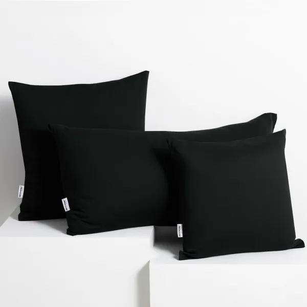 Obliečky na vankúše DecoKing Amber čierne, veľkosť 40x145*2