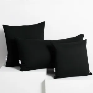 Obliečky na vankúše DecoKing Amber čierne, veľkosť 40x145*2