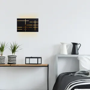 Opviq Nástenná lampa Moso čierna