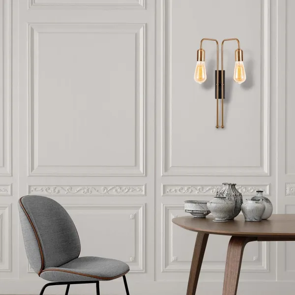 Opviq Nástenná lampa Mum zlatá