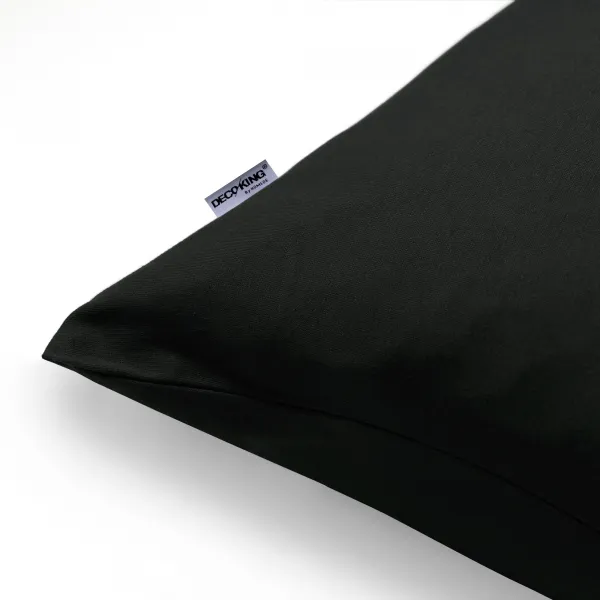 Obliečky na vankúše DecoKing Amber II čierne, veľkosť 40x80*2