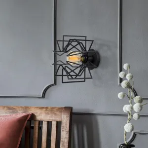 Opviq Nástenná lampa Nemrut čierna