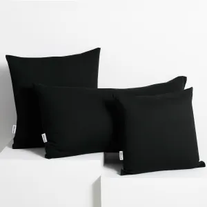 Obliečky na vankúše DecoKing Amber II čierne, veľkosť 40x80*2