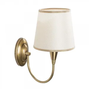 Opviq Nástenná lampa Pardo mosadz/biela