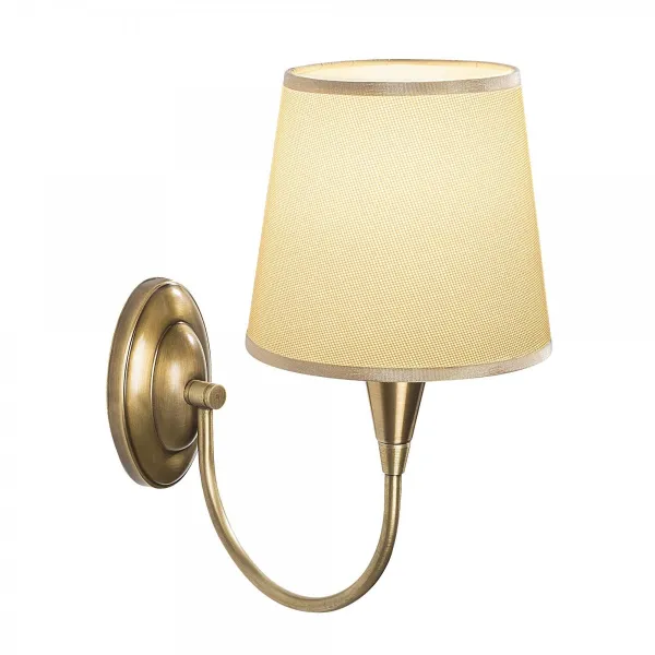 Opviq Nástenná lampa Pardo mosadz/biela