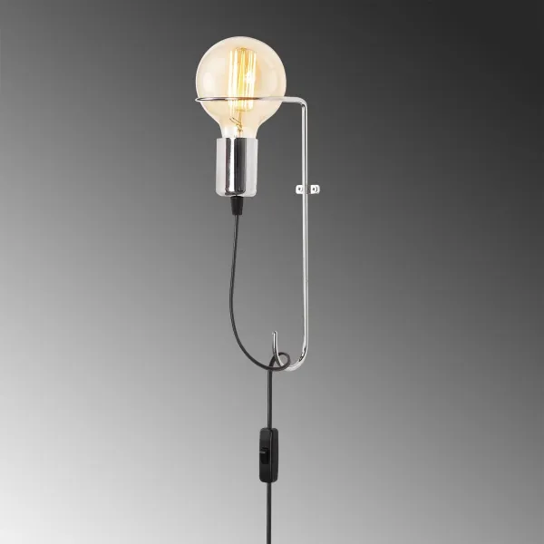 Opviq Nástenná lampa Pota chrómová