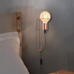 Opviq Nástenná lampa Pota medená
