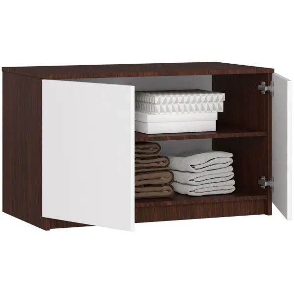 Ak furniture Nadstavec na šatník Star 90 cm wenge/biely