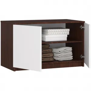 Ak furniture Nadstavec na šatník Star 90 cm wenge/biely