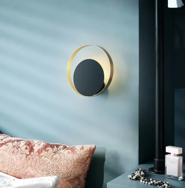 TooLight Nástenná lampa APP992-W čiernozlatá