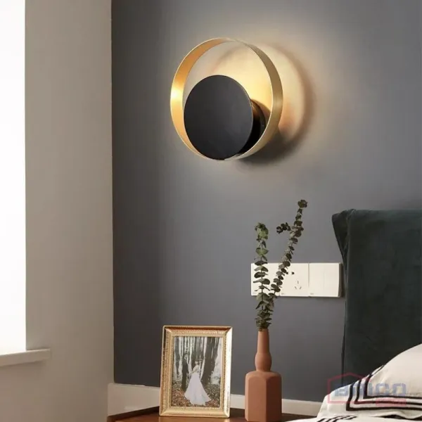TooLight Nástenná lampa APP992-W čiernozlatá
