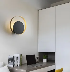 TooLight Nástenná lampa APP992-W čiernozlatá