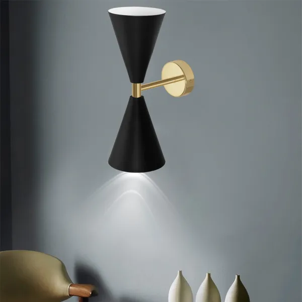 TooLight Nástenná lampa KINKIET STYLE II čierna/zlatá
