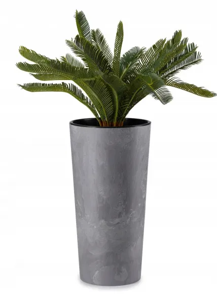 HowHomely Kvetináč URBANIKA 57 cm šedý betón