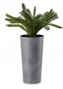 HowHomely Kvetináč URBANIKA 57 cm šedý betón