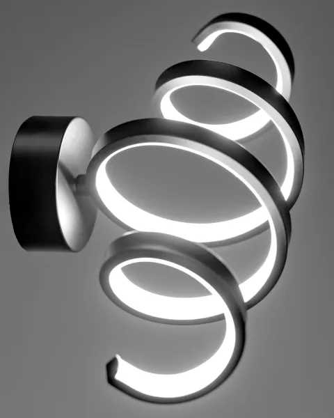 TooLight Nástenná lampa LED SPRING APP826-W matne čierna